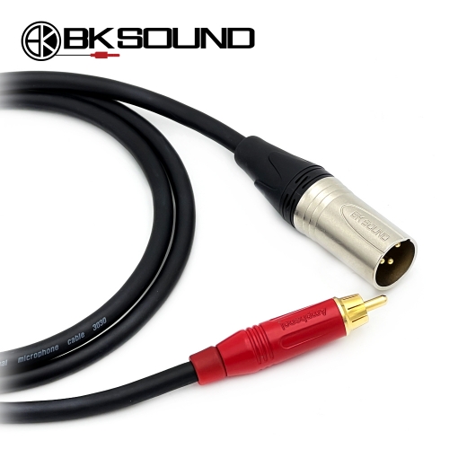 BK3030 BK XLR(수) - 암페놀 RCA 오디오케이블 장비연결케이블 국산 고급 BK케이블