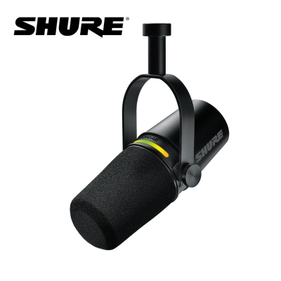 SHURE MV7+ 슈어 팟캐스트 XLR, USB-C타입 하이브리드 듀얼 마이크 블랙