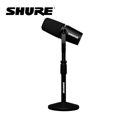 SHURE MV7+ Podcast Kit 슈어 팟캐스트 XLR, USB-C 하이브리드 듀얼 마이크 키트 스탠드포함 블랙