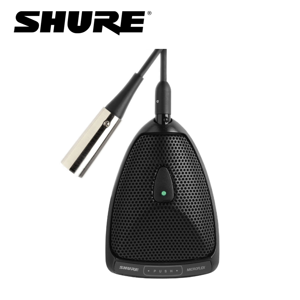 SHURE MX393/S / 슈어 MX393S / 표면장착용 초지향성 마이크 / 대형회의장, 강의실, 교회강단용