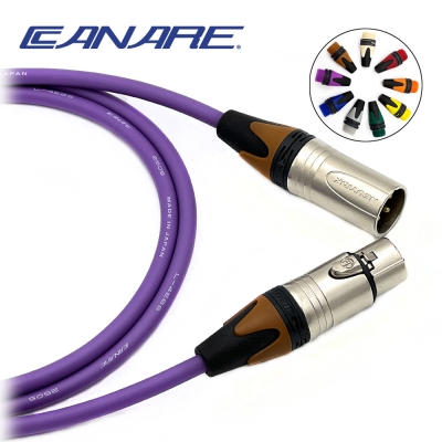카나레 L-4E6S 보라 뉴트릭 컬러부싱 XLR 양캐논 마이크케이블