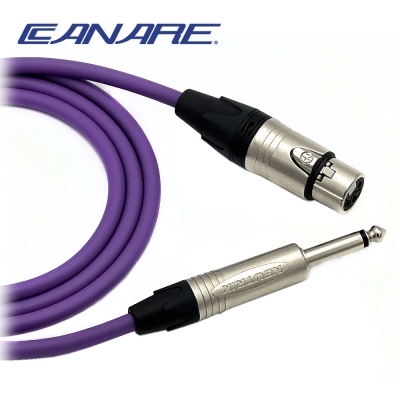카나레 L-4E6S 퍼플 뉴트릭 XLR(암) - 55TS(모노) 마이크케이블
