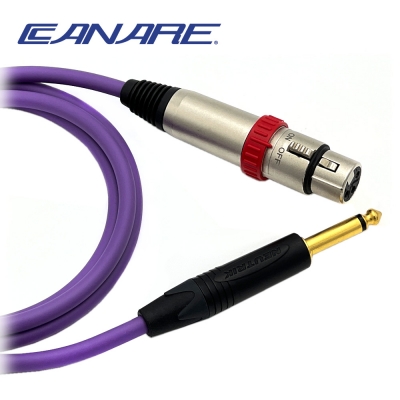 카나레 L-4E6S 퍼플 뉴트릭 온오프스위치 XLR(암) - 골드55TS 마이크케이블