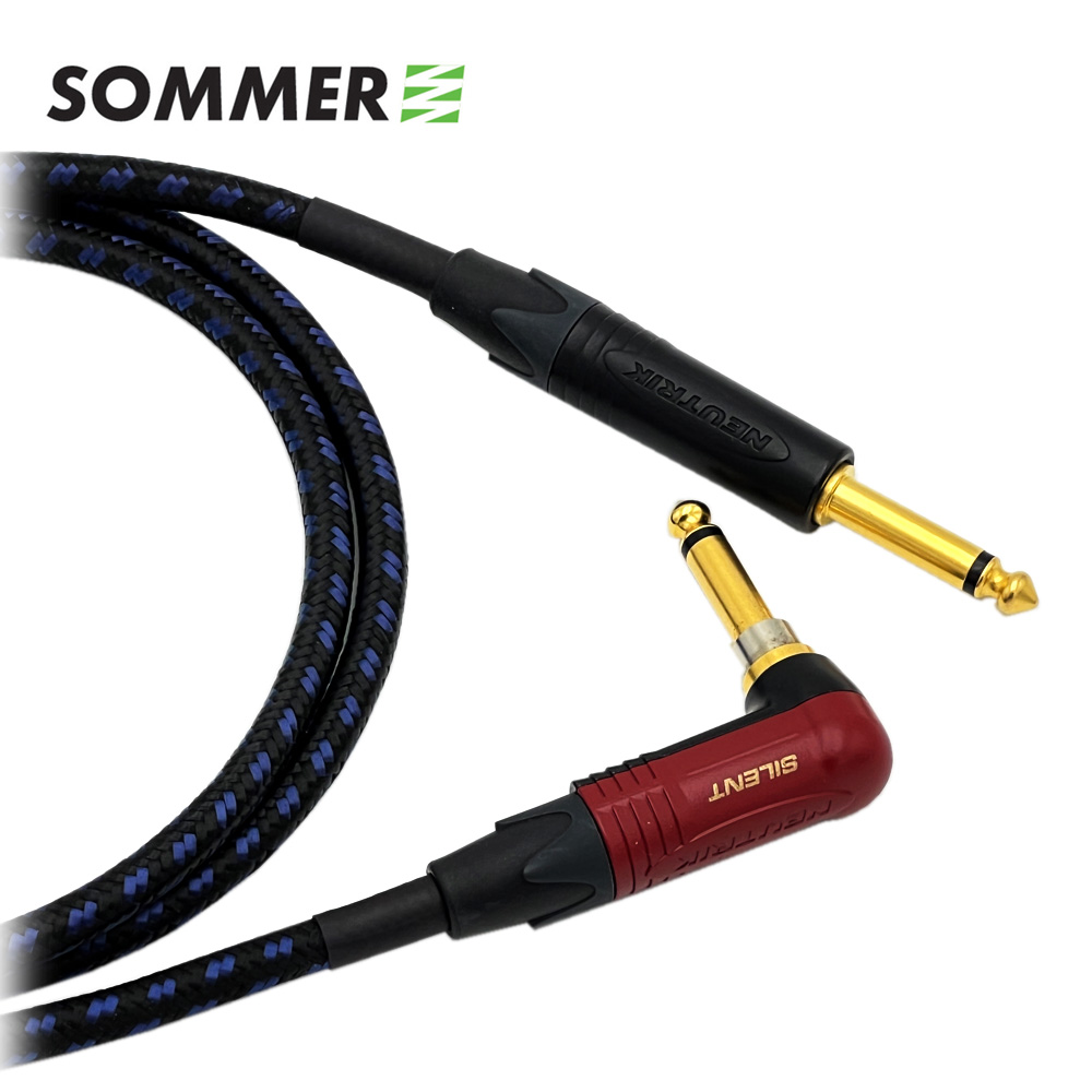 독일 좀머 SC CLASSIQUE 뉴트릭 골드TS - 기역자 사일런트 TS 빈티지 기타케이블