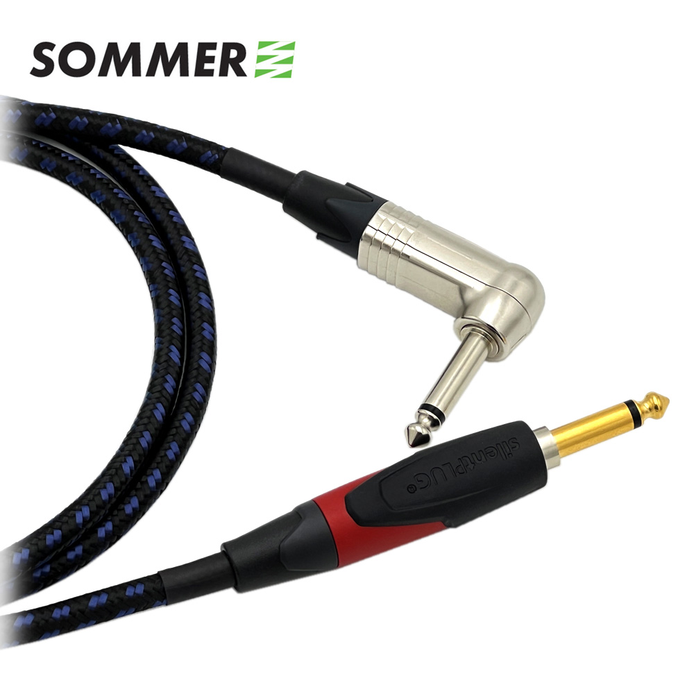 독일 좀머 SC CLASSIQUE 뉴트릭 니켈 기역자TS - 일자 사일런트 TS 빈티지 기타케이블