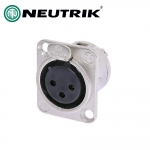 NEUTRIK NC3FD / 뉴트릭 샤시형 XLR 캐논(암) 커넥터 / 매립형 커넥터