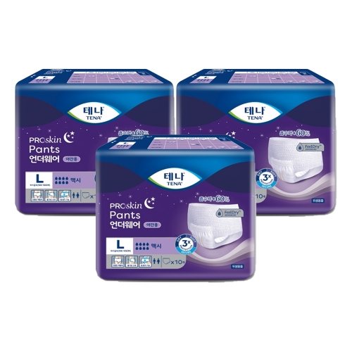 테나 언더웨어 맥시 대형 10매 3팩