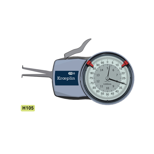 Kroeplin 다이알 내경 두께게이지 H105 / 5-15mm(0.005)