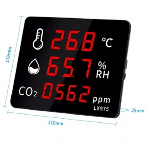 설치형 대형 온습도계 Co2  LX-975