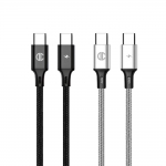 페브릭 USB C to C PD 60W 고속 충전 케이블 60cm 아이폰 15 프로 맥스 플러스 아이패드 호환 노트20