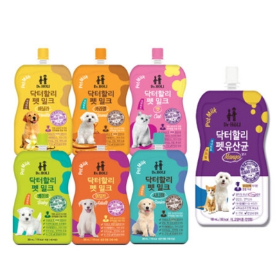 닥터할리 펫밀크200ml 5개/저지방/강아지우유