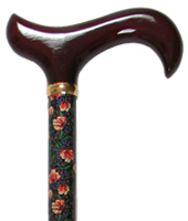 꽃무늬 나무지팡이  영국 Classic canes (정원의 국화)