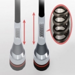 푹신한 감탄 손잡이 길이조절식 지팡이
