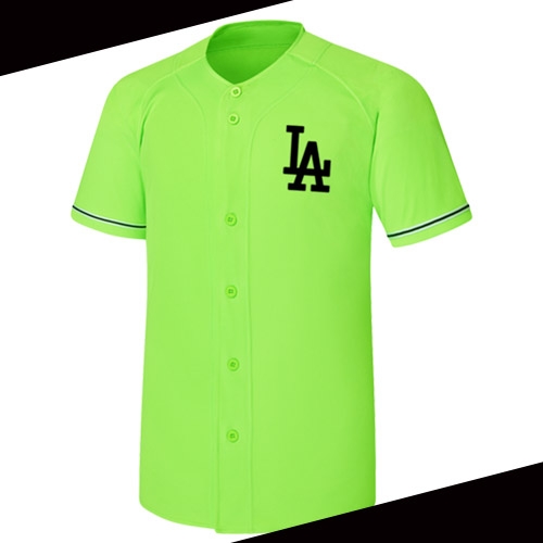 LA 야구 반티 유니폼 야구복 형광그린 LA174