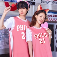 필라델피아 농구반티 유니폼 핑크 909P 체육대회