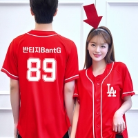 LA 야구반티 체육대회 야구복 레드 17L
