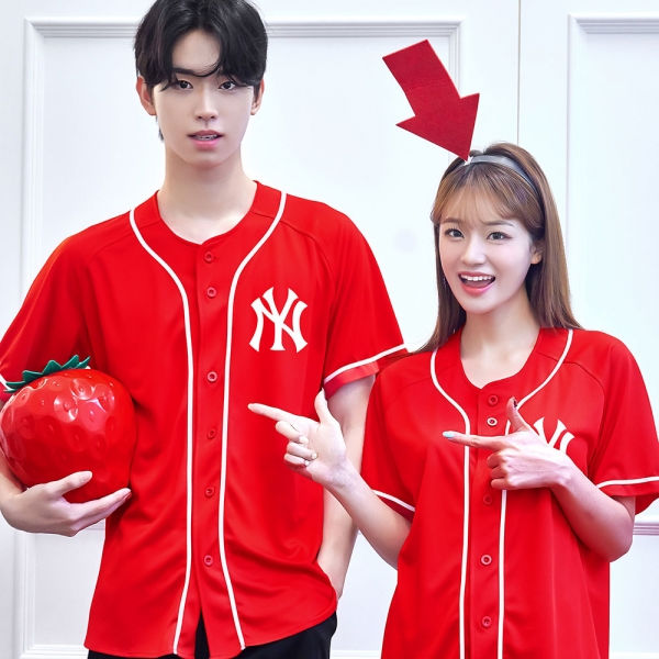 NY 야구반티 체육대회 야구복 양키스 레드 17N