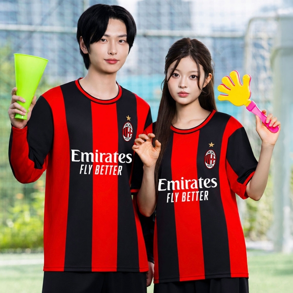 축구반티 AC밀란 F5726 검빨 줄무늬 홈