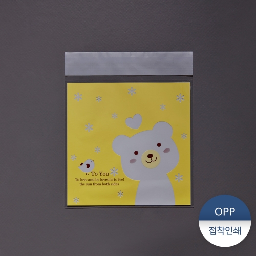 OPP접착인쇄봉투-갸우뚱곰