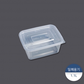 사각밀폐용기 1.1L