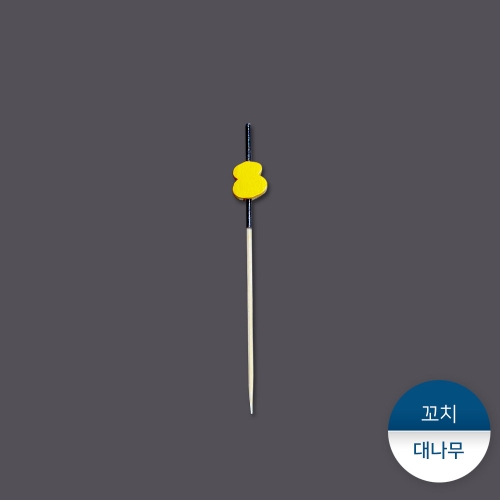 장식용꼬치-노랑눈사람