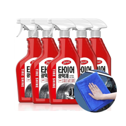 카렉스 3분세차 타이어광택제 5개 고급타월 증정