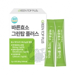 바른효소 그린탑 플러스 3g x 30포