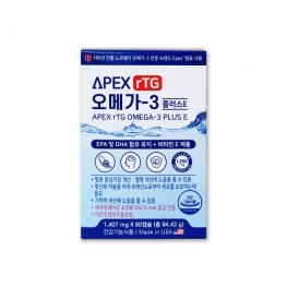 에버그린 APEX 알티지 오메가3 플러스E 60캡슐