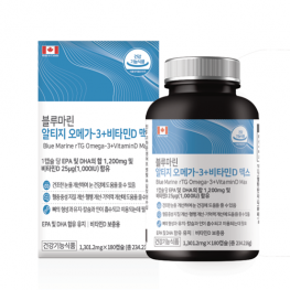 힐링팩토리 블루마린 rTG 알티지 오메가3 + 비타민D 맥스 (180캡슐)