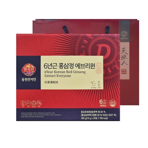 동원천지인 6년근 홍삼정 에브리원 10g x 30포