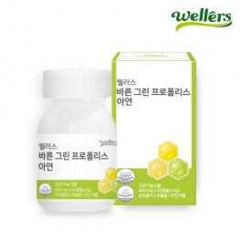 웰러스 바른 그린 프로폴리스 아연 400mg x 60캡슐