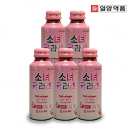 일양약품 소녀콜라겐 병 (100ml x 5병/낱개 출고)