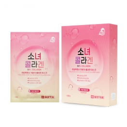 일양약품 소녀 콜라겐 히알루론산 저분자 콜라겐 마스크 25ml x 10ea