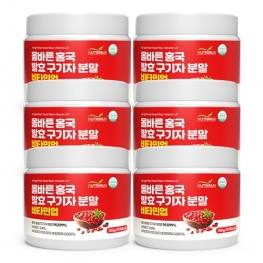 뉴트리너스 올바른 홍국 발효 구기자 분말 비타민업 150g x ★ 6병 ★