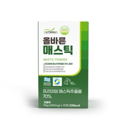 뉴트리너스 올바른 매스틱 600mg x 90정