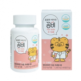 에피큐어 꼼꼼한 비타민 꼼비 3-5세 멀티비타민&미네랄 1200mg x 60정