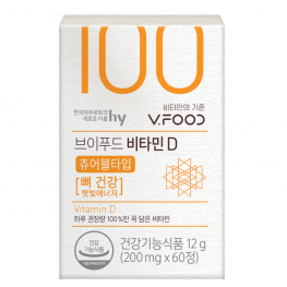 한국야쿠르트 브이푸드 비타민D 200mg x 60정