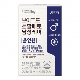 한국야쿠르트 브이푸드 쏘팔메토 남성케어 650mg x 30캡슐