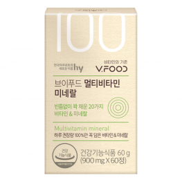 한국야쿠르트 브이푸드 멀티비타민 미네랄  900mg x 60정