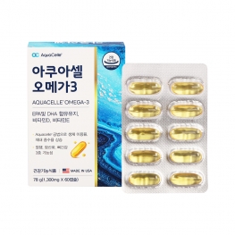 미국 직수입 아쿠아셀 오메가3 1,300mg x 60캡슐