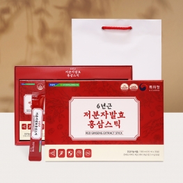 지리산마천농협 6년근 저분자발효 홍삼스틱 10g x 30포