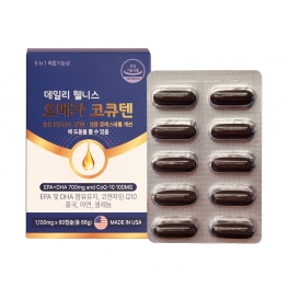 미국 직수입 데일리 웰니스 오메가 코큐텐 1,100mg x 60캡슐