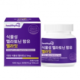 헬씨허그 식물성 멜라토닌 함유 멜라잇 500mg x 30정