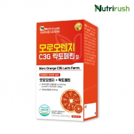 뉴트리러쉬 모로오렌지 C3G 락토페린정 1,000mg x 60정 (2개월분)