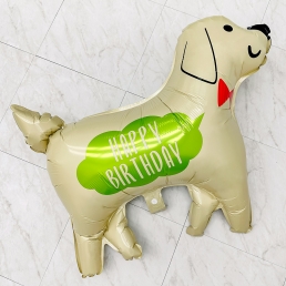 해피벌스데이 강아지 생일 풍선 용품 장식 은박 홈 파티 소품