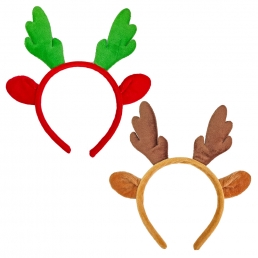 크리스마스 루돌프 머리띠 2종 세트 홈 파티 사진 소품 데코 용품 장식