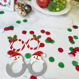 크리스마스 컨페티 종이 꽃가루 생일 파티 촬영 이벤트 홈 파티 장식 데코 소품 용품
