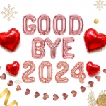 연말 홈 파티 9종 세트 풍선 용품 GOOD BYE 숫자 ALL 로즈