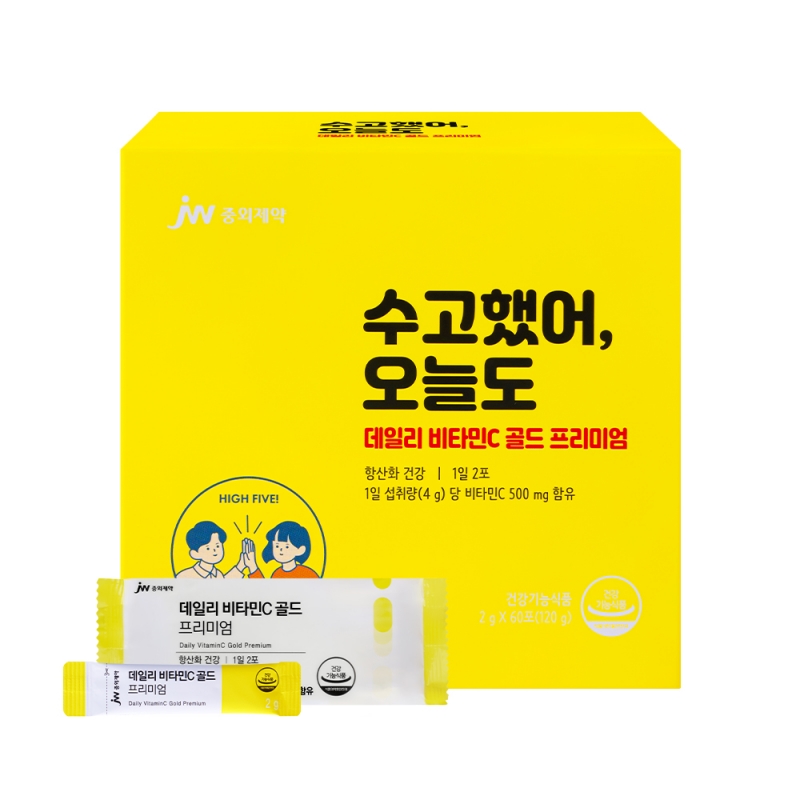 JW중외제약 데일리 비타민C 골드 프리미엄 60포 x 1박스