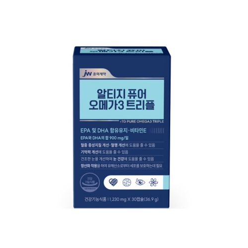 JW중외제약 알티지 퓨어 오메가3 트리플 x 1박스 (1개월분) [원산지:국산]
